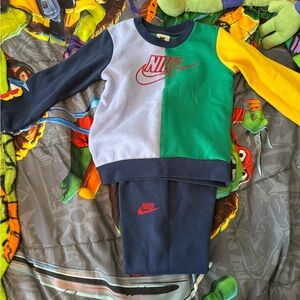 Multi color jogging suit!!